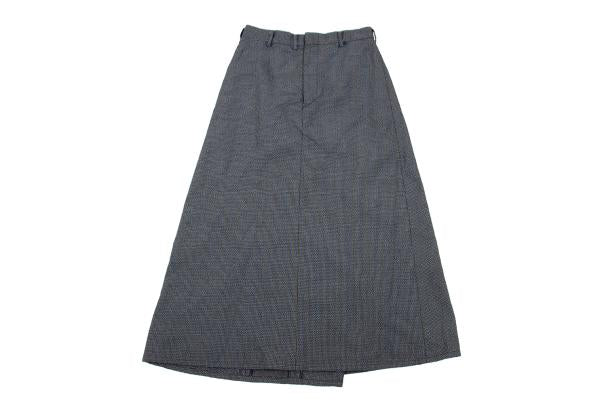 COMME des GARCONS Back Tuck Design Stripe Skirt Gray Size M