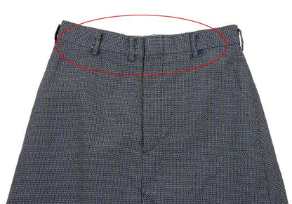 COMME des GARCONS Back Tuck Design Stripe Skirt Gray Size M