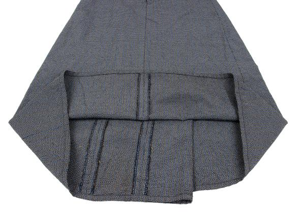 COMME des GARCONS Back Tuck Design Stripe Skirt Gray Size M