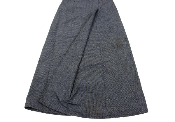 COMME des GARCONS Back Tuck Design Stripe Skirt Gray Size M