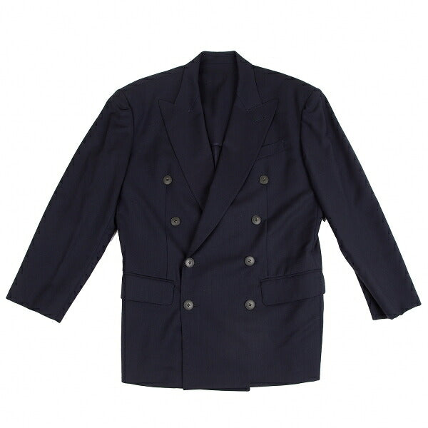 Jean Paul GAULTIER HOMME Wool Double Jacket Blue Size M