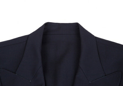 Jean Paul GAULTIER HOMME Wool Double Jacket Blue Size M