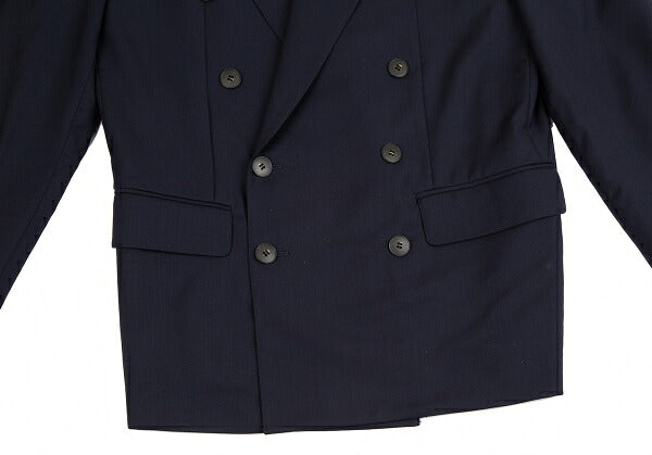 Jean Paul GAULTIER HOMME Wool Double Jacket Blue Size M