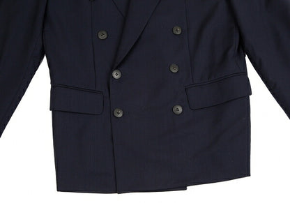 Jean Paul GAULTIER HOMME Wool Double Jacket Blue Size M