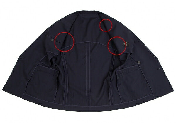 Jean Paul GAULTIER HOMME Wool Double Jacket Blue Size M