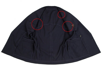 Jean Paul GAULTIER HOMME Wool Double Jacket Blue Size M