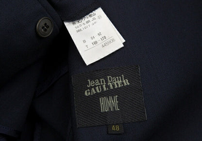 Jean Paul GAULTIER HOMME Wool Double Jacket Blue Size M