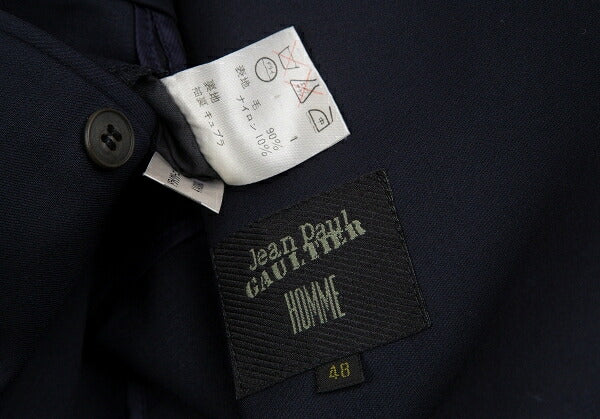 Jean Paul GAULTIER HOMME Wool Double Jacket Blue Size M