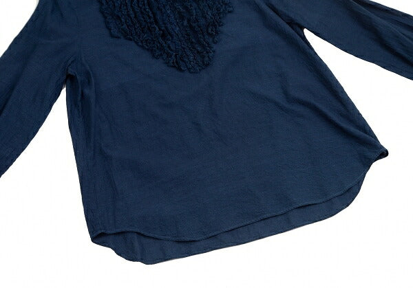 45rpm Indigo Dye Frill Blouse Navy Size 3