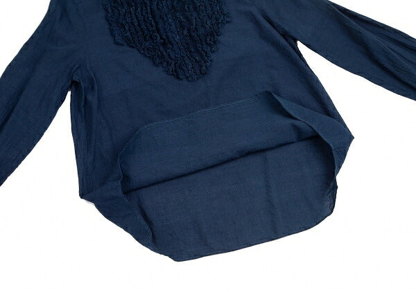 45rpm Indigo Dye Frill Blouse Navy Size 3