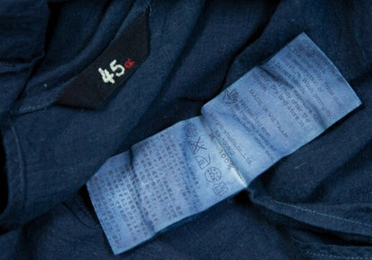 45rpm Indigo Dye Frill Blouse Navy Size 3