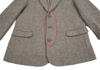 Papas SYDNEY H SHAW Gray Tweed Jacket Size L48