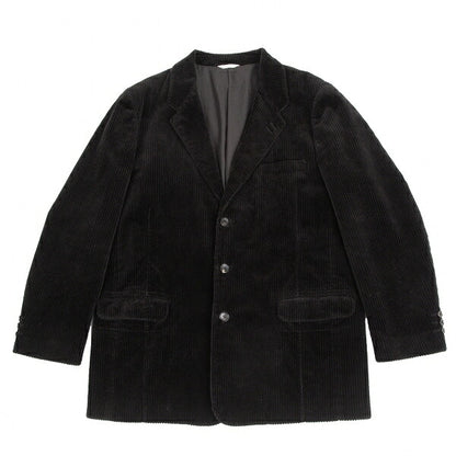 Papas Black Corduroy Single-Breasted Jacket Size 50L