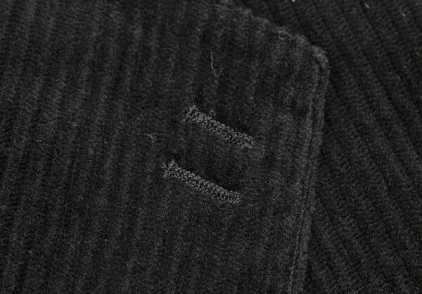 Papas Black Corduroy Single-Breasted Jacket Size 50L