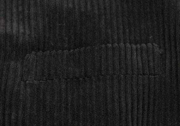 Papas Black Corduroy Single-Breasted Jacket Size 50L