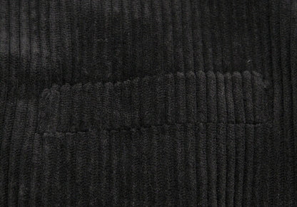 Papas Black Corduroy Single-Breasted Jacket Size 50L