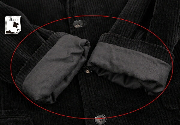 Papas Black Corduroy Single-Breasted Jacket Size 50L