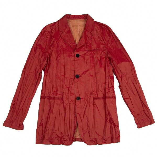 Jean Paul GAULTIER HOMME Crinkle Lapel Jacket Red Size 48