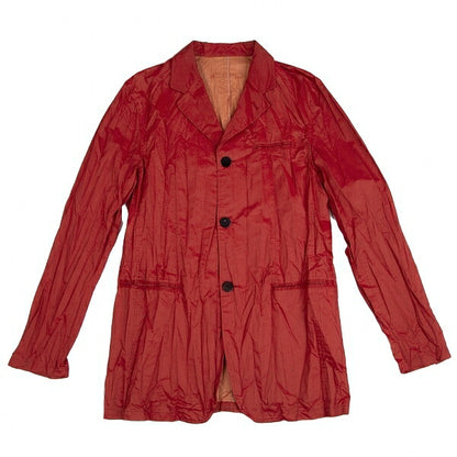 Jean Paul GAULTIER HOMME Crinkle Lapel Jacket Red Size 48