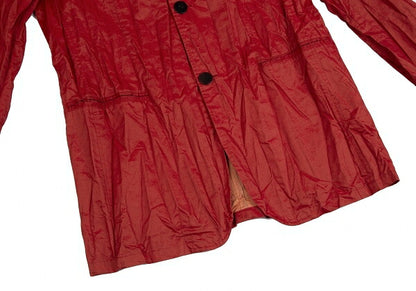 Jean Paul GAULTIER HOMME Crinkle Lapel Jacket Red Size 48