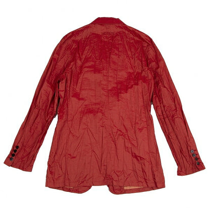 Jean Paul GAULTIER HOMME Crinkle Lapel Jacket Red Size 48