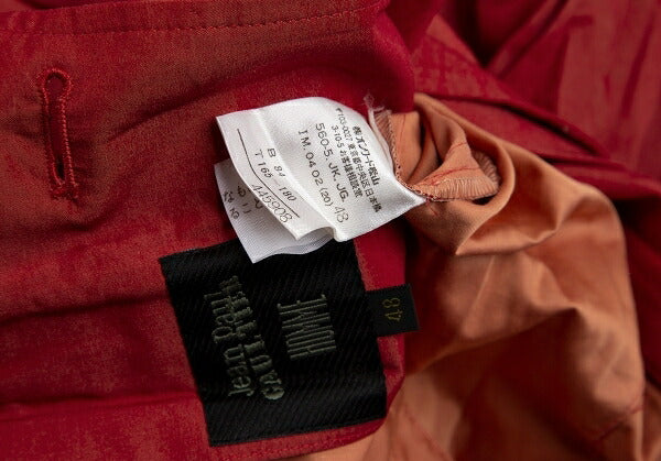 Jean Paul GAULTIER HOMME Crinkle Lapel Jacket Red Size 48
