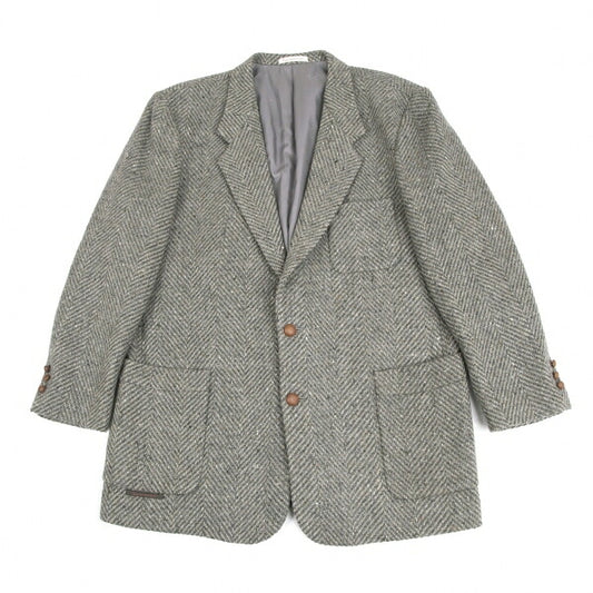 Papas Charles Renton Wool Herringbone Tweed Jacket Size L48
