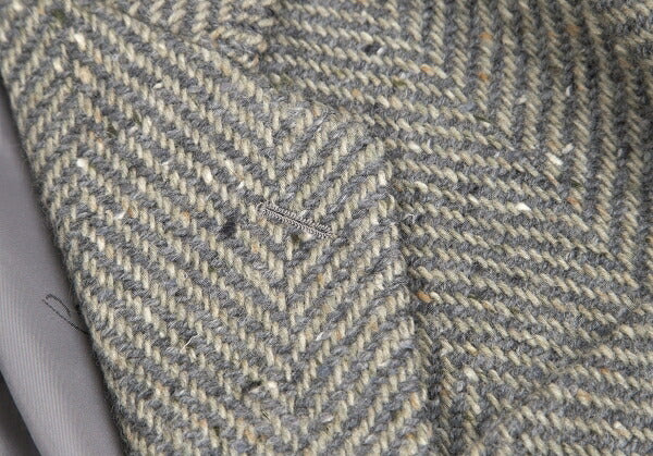 Papas Charles Renton Wool Herringbone Tweed Jacket Size L48