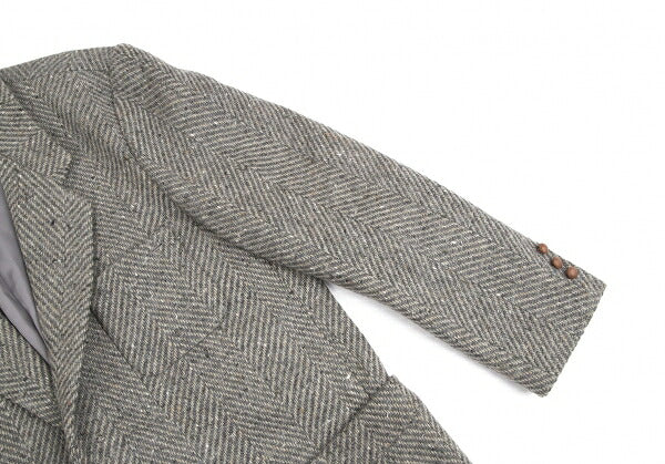 Papas Charles Renton Wool Herringbone Tweed Jacket Size L48