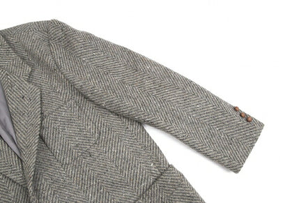 Papas Charles Renton Wool Herringbone Tweed Jacket Size L48