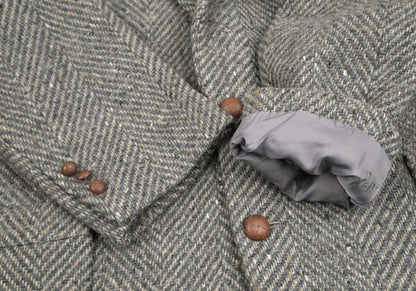 Papas Charles Renton Wool Herringbone Tweed Jacket Size L48