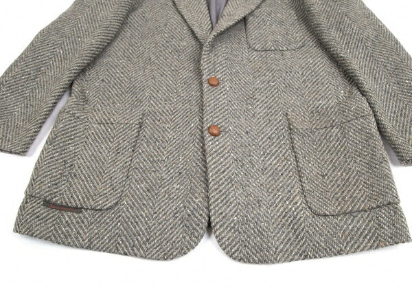 Papas Charles Renton Wool Herringbone Tweed Jacket Size L48