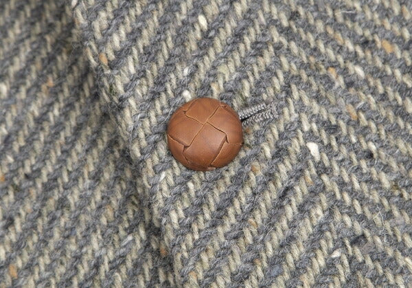 Papas Charles Renton Wool Herringbone Tweed Jacket Size L48