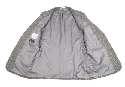 Papas Charles Renton Wool Herringbone Tweed Jacket Size L48