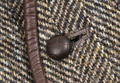 Papas Harris Tweed Patchwork Gilet Vest Multi Size L