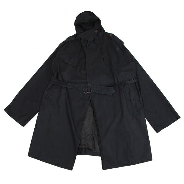 Jean Paul GAULTIER HOMME Cotton Hooded Coat Blue Size 50