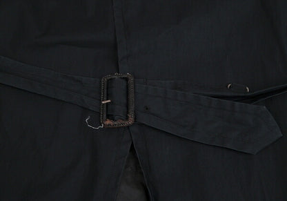 Jean Paul GAULTIER HOMME Cotton Hooded Coat Blue Size 50