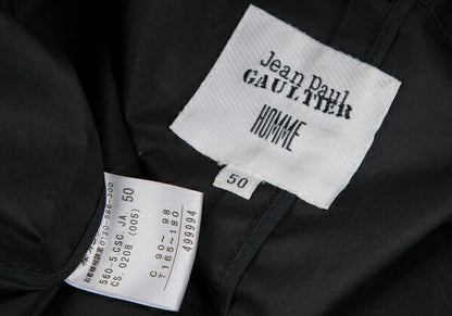 Jean Paul GAULTIER HOMME Cotton Hooded Coat Blue Size 50