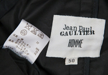 Jean Paul GAULTIER HOMME Cotton Hooded Coat Blue Size 50