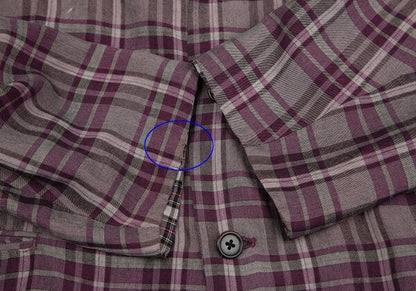 Y's for men Check Reversible Jacket Purple Size M