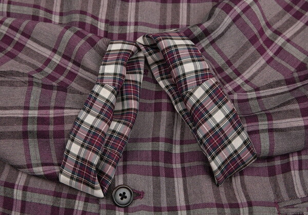 Y's for men Check Reversible Jacket Purple Size M