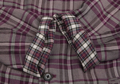 Y's for men Check Reversible Jacket Purple Size M
