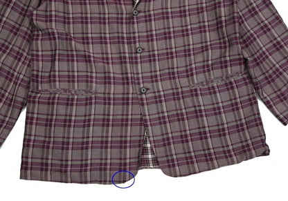 Y's for men Check Reversible Jacket Purple Size M
