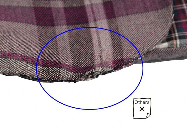 Y's for men Check Reversible Jacket Purple Size M