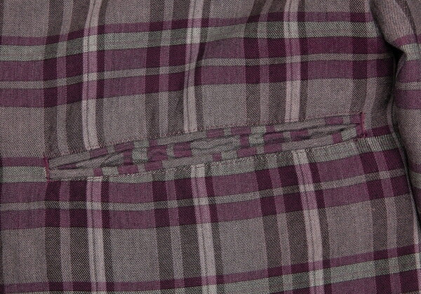 Y's for men Check Reversible Jacket Purple Size M