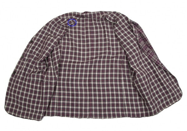 Y's for men Check Reversible Jacket Purple Size M