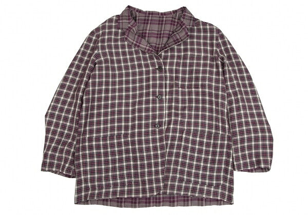 Y's for men Check Reversible Jacket Purple Size M