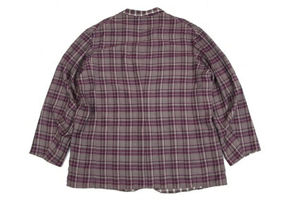 Y's for men Check Reversible Jacket Purple Size M