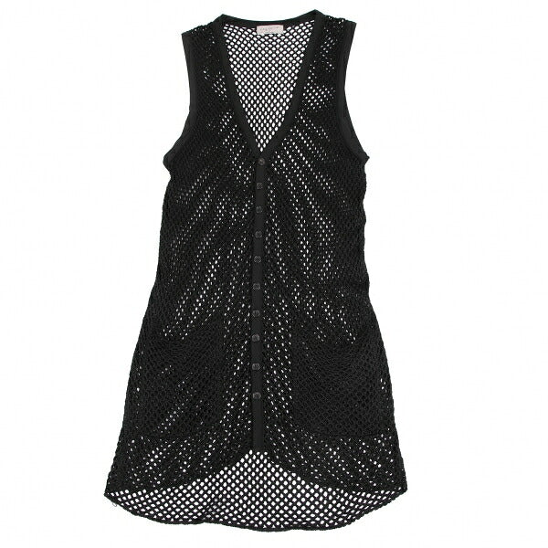Yohji Yamamoto PH Fishnet Knit Vest Black Size M