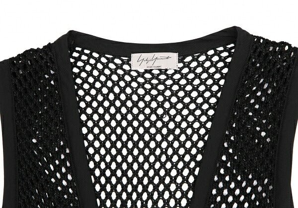 Yohji Yamamoto PH Fishnet Knit Vest Black Size M